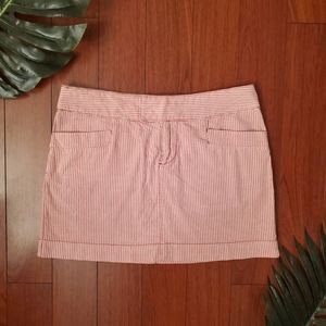 American Eagle 🦅 Red Striped Skirt